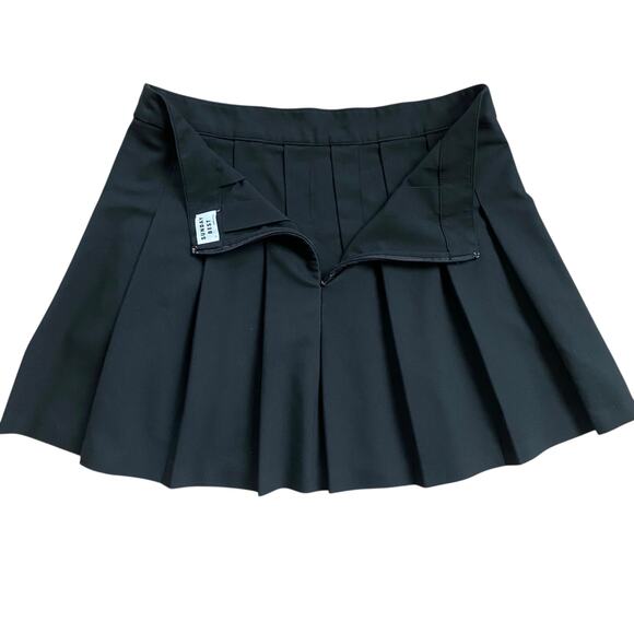 Sunday Best  Black Pleated Mini Skirt Sz 12 Preppy Grunge Aritzia - Picture 4 of 7